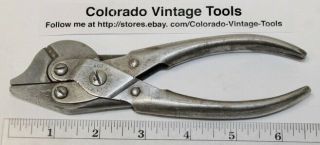 6 1/2” Utica No.  402 - 6 1/2 Parallel Jaw Side Cutter Pliers - Hand Tool