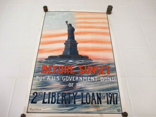 Wwi 1917 2nd Liberty Loan Poster 