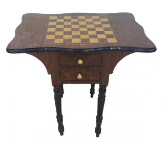 Unique And Special Handcrafted Chess Table Side Table Commode