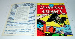 Famous 1st Edition C - 28 Detective Comics 27 TREASURY - SIZE 10 