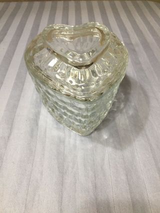 Home Interior Lady Love Heart Shaped Glass Candy Dish With Lid