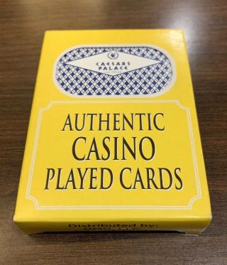 Caesars Palace Casino Playing Cards Blue Played Deck Las Vegas Nevada Nv