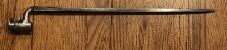 (very Rare) Converted Enfield Socket Bayonet For M1871 7mm Mauser