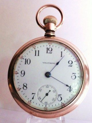 1904 Waltham Aww Co 18s Model1883 Grade 820 15 Jewel Pocket Watch Gf Watch Case