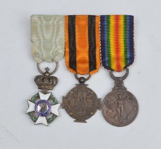 Greece Miniature Medal Bar,  Order Of The Redeemer,  Victory Medal