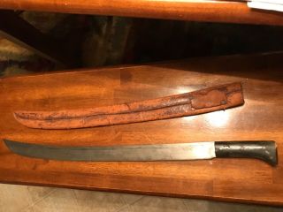 Wwi - Wwii ? Collins No.  152 Brush Knife Machete Sword W/sheath