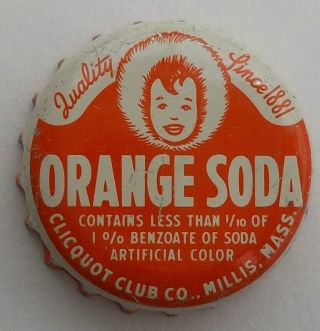 Clicquot Club Orange Soda Bottle Cap