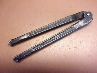 Vintage J.  H.  Williams No.  482 2 " Adjustable Face Spanner Wrench W/3/16 " Pin Lqqk