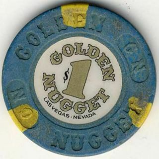 Golden Nugget Casino Las Vegas Nv $1 Chip 1985
