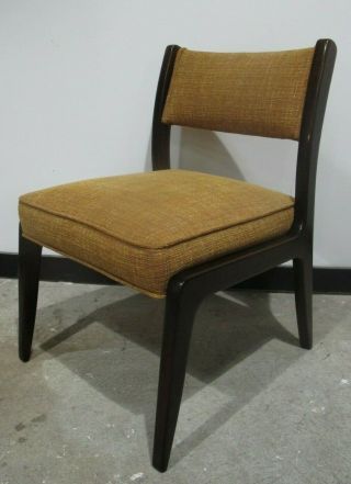 SET FOUR HARVEY PROBBER MID CENTURY MODERN MAHOGANY DINING CHAIRS side 2