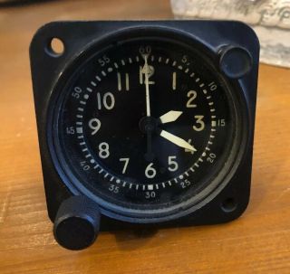 Vintage Waltham Aircraft Mechanical Aviation Military Clock Type A - 13a1