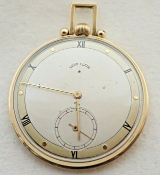 Vintage Art Deco 12s Elgin 14k Gold Filled 21 Jewel 21j Pocket Watch