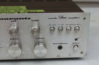 VTG Marantz Model 1060 Integrated Console Stereo Amplifier Audiophile READ JAPAN 3