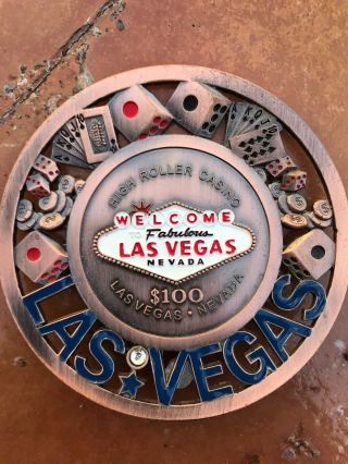 Welcome To Fabulous Las Vegas High Roller Casino.  3.  75” Raised Metal