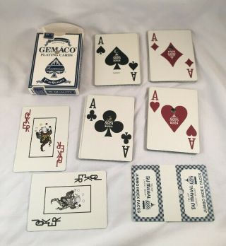 " Trump " Taj Mahal Casino Atlantic City Playing Cards Blue Deck
