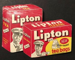 Vintage Lipton Tea Sewing Needles Holder Kit W/ 13 Needles