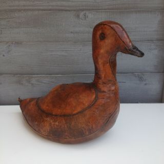Vintage 1950s Dimitri Omersa Abercrombie & Fitch Leather Duck