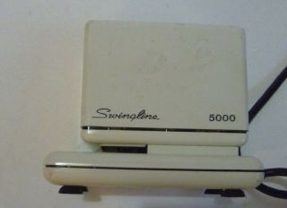 White Vintage Swingline 5000 Electric Heavy Duty Stapler Us Made
