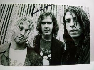 Krist Novoselic Hand Signed Autograph 4x6 Photo - Kurt Cobain - Nirvana Bassist