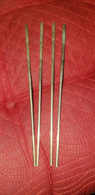 Vintage Chinese Silver Chop Sticks