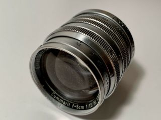 Vintage Leitz Leica 50mm f/1.  5 Summarit Lens L39 M39 7 - Elements M10 M240 1956 2
