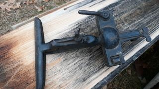 Antique Saw Sharpening Vise 9 " Cast Iron Bench Vise