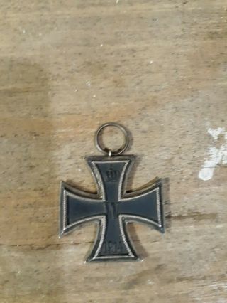 Ww1 Imperial German Iron Cross Medal Fw 1813 W1914 Ring Marked