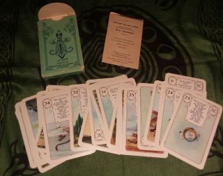 Jmc Mlle Lenormand Fortune Telling Playing Cards 1970 Vintage Tarot Oracle
