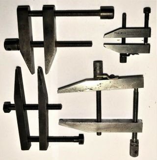 Machinist Clamps,  4 Clamps 1 Brown And Sharp Like Starrett