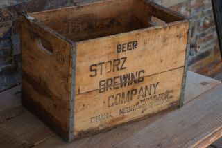 Vintage Wooden Beer Crate,  Storz Brewing Co.  Omaha Nebraska