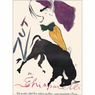 1950 Schiaparelli Perfume: Paris Perfume Sensation Vintage Print Ad