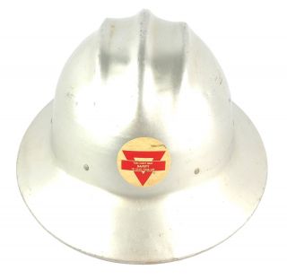 Vintage Aluminum Hard Hat Hard Boiled E.  D.  Bullard Co.  With Liner Ironworker