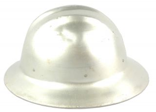 Vintage Aluminum Hard Hat Hard Boiled E.  D.  Bullard Co.  with Liner IRONWORKER 3
