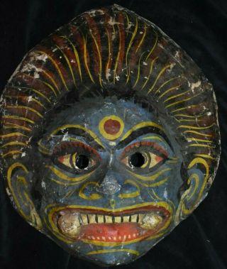 Orig $749 Nepal Shaman Mask,  Demon 16in Prov