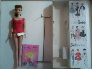 Vintage Barbie 5 Titian Ponytail W Tag/complete