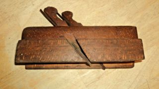 Antique Wooden 2 Blade Wood Moulding Molding Plane Dawson Montreal