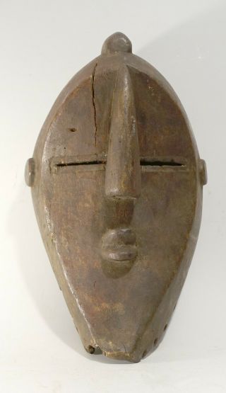 Antique Carved Wood Bena Lwalwa Luluwa Tribal Spirit Mask From Dr Congo Africa