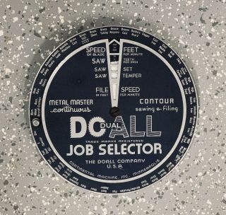 Doall Job Selector Vintage 40’s - 50’s Bandsaw