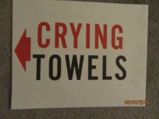 Harolds Club Casino Reno " Crying Towels " Sign