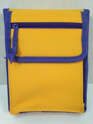 Gameboy Pokemon Bag Case Soft Carrying Travel Yellow Purple Pikachu Vintage 2