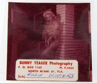 Bunny Yeager 1950s Color Camera Transparency Pin - up Playboy Model Lisa Winters 3