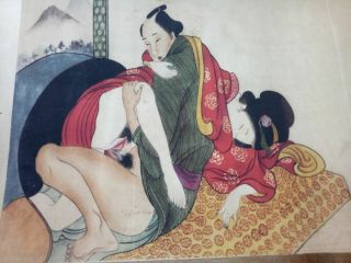 Ancient Japan Painting Shunga Artistic Erotic Viusal Painting Scrolls