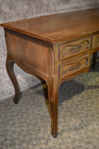 Antique Italian Five Drawer Writing Table Desk w/Cabriole Legs 3