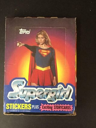 1984 Topps Supergirl Wax Box