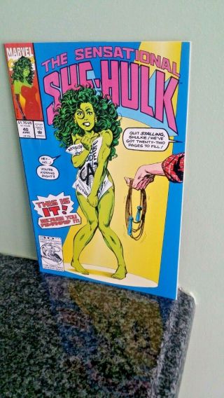 Marvel Comics The Sensational She - Hulk 40 June 1989.