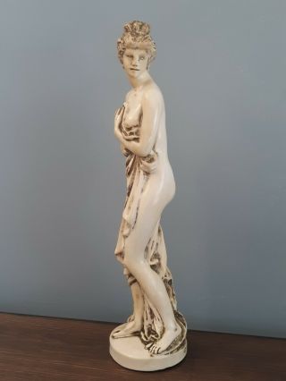Vintage Goddess Table Top Oil Rain Lamp Goddess Figurine Statue Only No Lamp