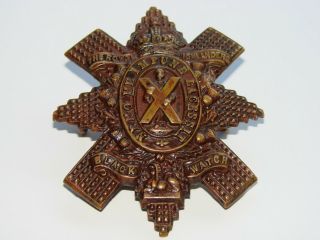 Canada Ww1 Cef Cap Badge The 42nd Battalion " Royal Highlanders Of Canada "