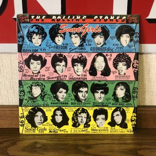 1978 The Rolling Stones Some Girls In Shrink Lp Coc 39108 Withdrawn Cover Vinyl