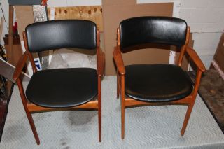 Vintage Eric Buch Arm Chair Danish Modern Mid Century Teak