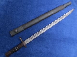 Us M1913/17 Bayonet And Scabbard Made By Remington